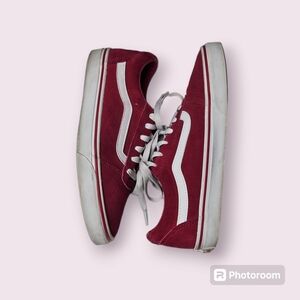 Vans Women's Sneakers in Red and White
